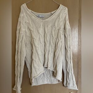 Zara chunky knit oversized fit sweater